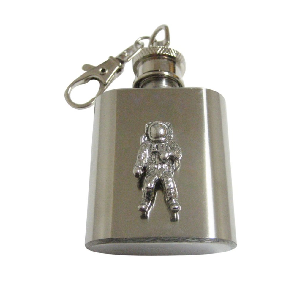 Textured Space Astronaut 1oz Keychain Flask - image 1